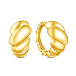 Серьги из золочёного серебра С50119зл