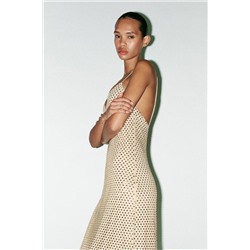 LONG RHINESTONE DRESS