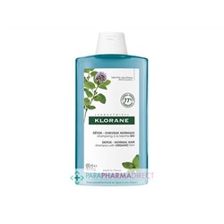 Klorane Menthe Aquatique BIO Shampoing Détox Cheveux Normaux 400ml