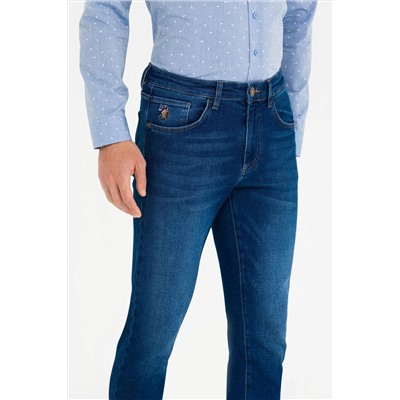 Erkek Koyu Mavi Jean Pantolon