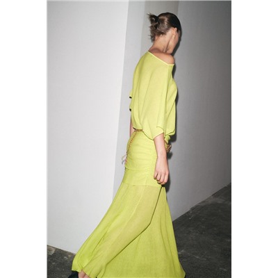 PLAIN KNIT MAXI DRESS