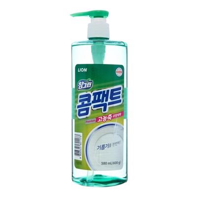 LION CHARMGREEN Bottle Средство для мытья посуды, овощей и фруктов "CHARMGREEN" Зелёный чай 580мл