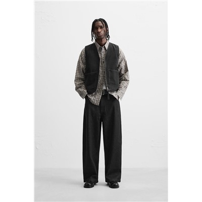 CHALECO DENIM BOLSILLOS