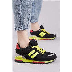 Tonny Black Siyah Sarı Unisex Sneaker TB282-0