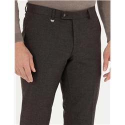 Kahverengi Slim Fit Kumaş Pantolon