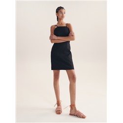 Kleid Aus Leinen-Mix