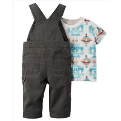 2-Piece Tee & Overall Set