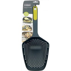 Joseph Joseph Scoop Colander Strainer Slotted Spoon, Large, Gray/Green