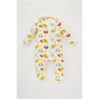 Defacto Erkek Bebek Yeni Doğan Disney Winnie The Pooh Premium Tulum B3941A523WN