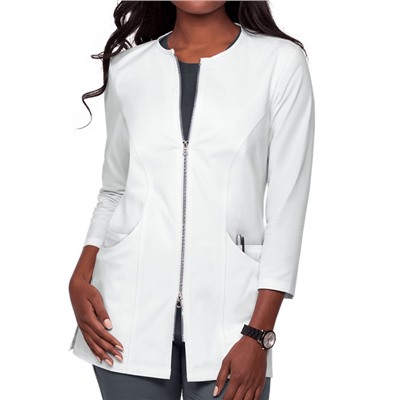 UA Butter-Soft STRETCH Jewel Neck Consultation Lab Coat