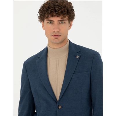 Lacivert Slim Fit Ceket