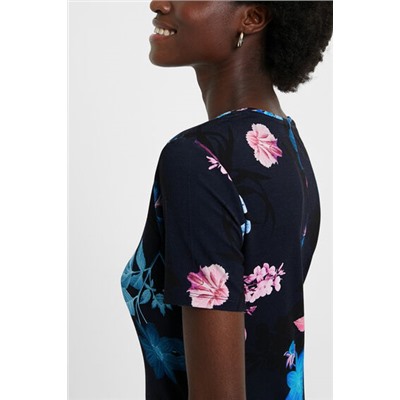 Vestido camisetero flores
