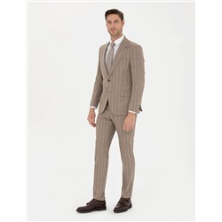 Bej Ex. Slim Fit Takım Elbise