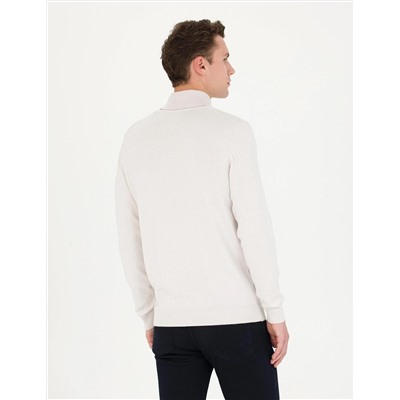 Taş Slim Fit Balıkçı Yaka Basic Triko Kazak