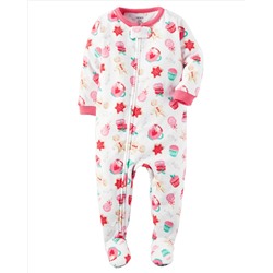 1-Piece Fleece Christmas PJs