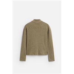 SUDADERA CREMALLERA LAVADA