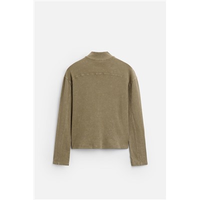 SUDADERA CREMALLERA LAVADA
