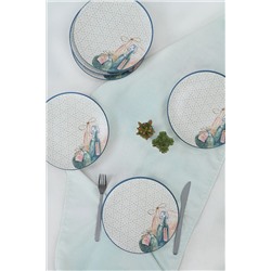 Keramika Lina Brown Pasta Tabağı 20 Cm 6 Adet -20065 ST040206F022A02J500MASD400