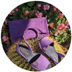Ab.Zapatos • 3106-8 • lavanda+Сумка - трансформер PELLE- SHOPPER ASA (440) violeta