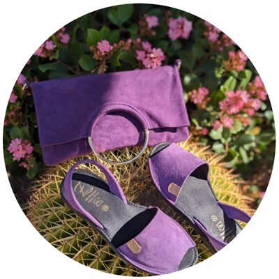 Ab.Zapatos • 3106-8 • lavanda+Сумка - трансформер PELLE- SHOPPER ASA (440) violeta