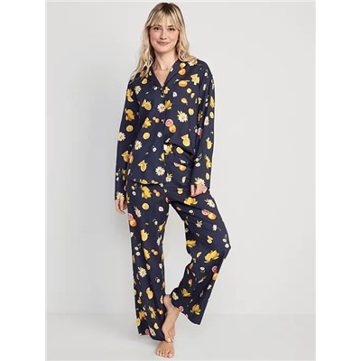 Matching Printed Pajama Set for Women