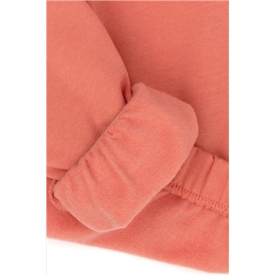 Kız Çocuk Somon Kapüşonlu Sweatshirt