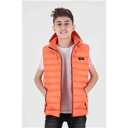 AHENGİM Erkek Çocuk Yelek Erkek Çocuk Kapüşonlu Şişme Yelek Ak215051 1-2-10000982