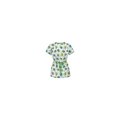 UA I Feel Pretty White Mock Wrap Scrub Top
