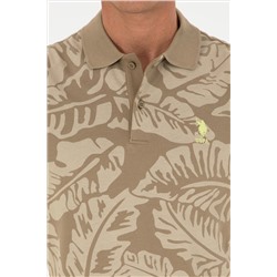 Erkek Regular Fit Polo Yaka Haki Tişört
