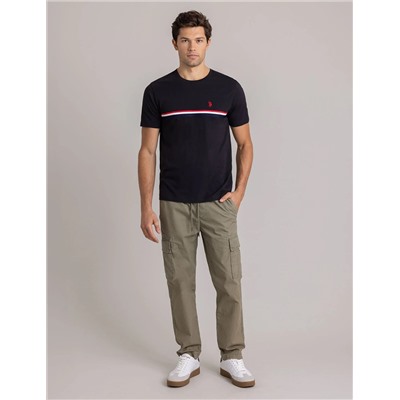 SIGNATURE TRICOT PIECED JERSEY T-SHIRT