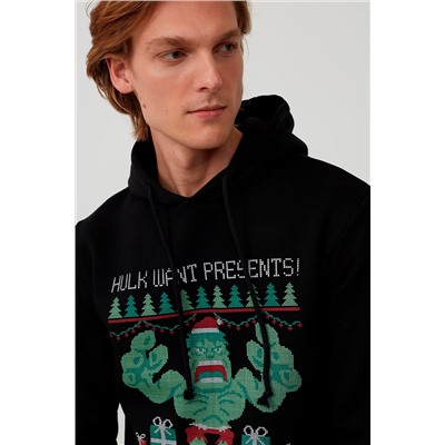 Sudadera Hulk Los Vengadores Marvel Negro