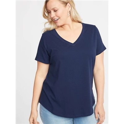 EveryWear Plus-Size V-Neck Tee