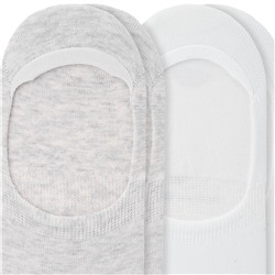 2 Paar Damen Füsslinge mit Anker-Motiv