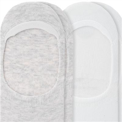 2 Paar Damen Füsslinge mit Anker-Motiv
