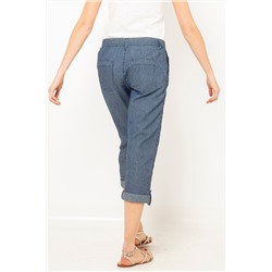 Pantalón pirata Azul marino y blanco