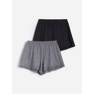 Shorts mit hohem Bio-Baumwollanteil, 2er-Pack