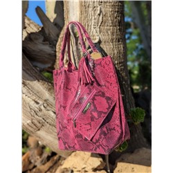 AB. Zapatos 320 FUXIA+PELLE - Shopper PITON FUXIA АКЦИЯ