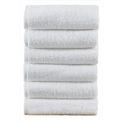 S&R Lüx Beyaz Otel Havlusu 250 Gr %100 Pamuk 6'lı Set El El-yüz-baş Havlusu HVL357246001