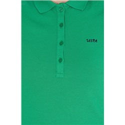 Kadın Yeşil Basic Polo Yaka Tişört