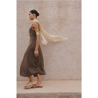 POLKA DOT MIDI DRESS