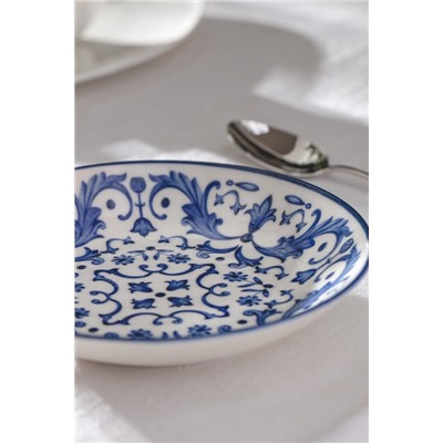 Reve Bleu Serenity Yemek Tabağı - 20 cm - Mavi/Beyaz