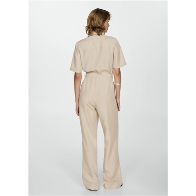 Mono lyocell cuello camisero