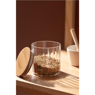 Lunel Optikli Silindir Cam Kavanoz - 700ML - Mini Boy