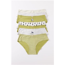 Pack 7 bragas anchas algodón estampado Mickey Mouse