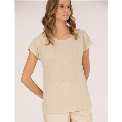 Bej Comfort Fit Tişört