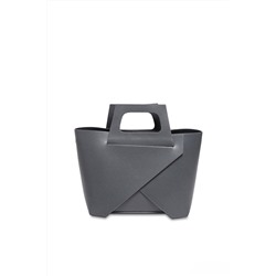 Bolso de piel y neceser Rita Gris