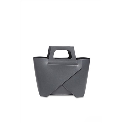 Bolso de piel y neceser Rita Gris