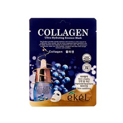 EKEL Collagen Ultra Hydrating Essence Mask Тканевая маска для лица с коллагеном 25мл