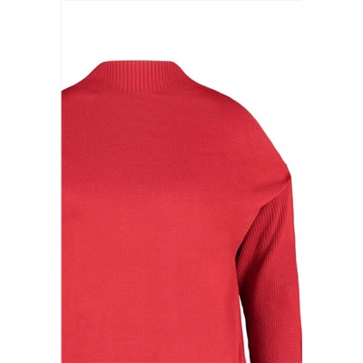 Kırmızı Cut Out Detaylı Triko Kazak TBBAW23AN00025