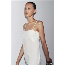 ZW COLLECTION EMBROIDERED STRAPPY DRESS